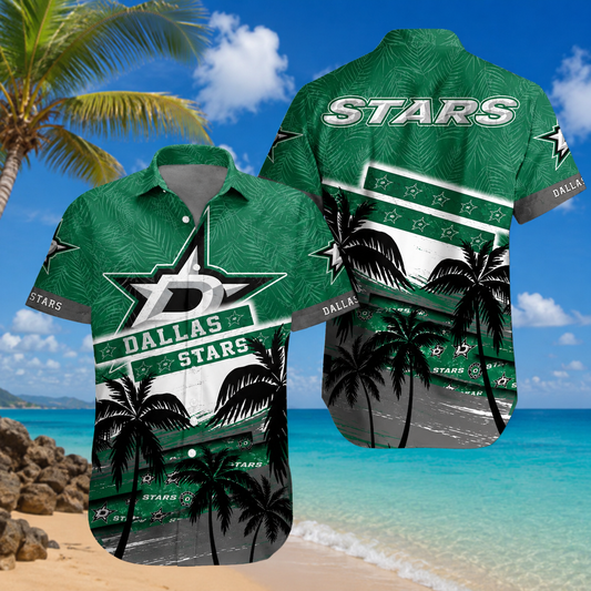 LIMITED EDITION - NEW CUSTOMIZED NHL15 DLS DALLAS STARS UNISEX HAWAIIAN SHIRT