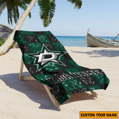 LIMITED EDITION - NEW CUSTOMIZED NHL15 DLS DALLAS STARS BEACH TOWEL FOR FAN