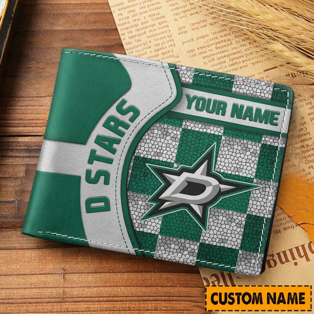 LIMITED EDITION - NEW CUSTOMIZED NHL15 DLS DALLAS STARS LEATHER WALLET
