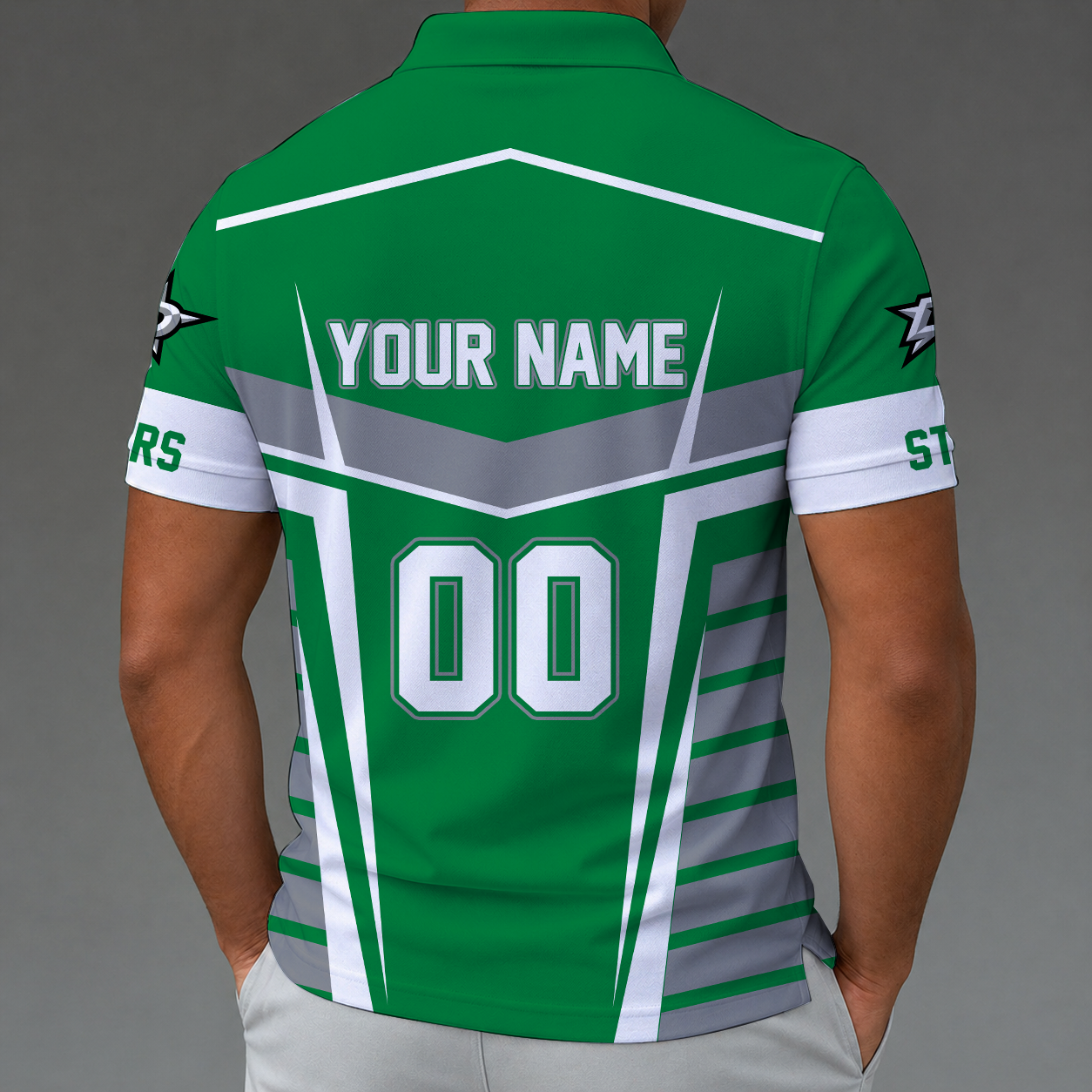 LIMITED EDITION - NEW CUSTOMIZED NHL15 DLS DALLAS STARS POLO SHIRT