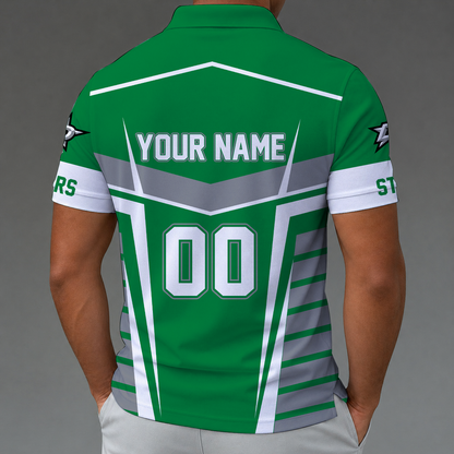 LIMITED EDITION - NEW CUSTOMIZED NHL15 DLS DALLAS STARS POLO SHIRT
