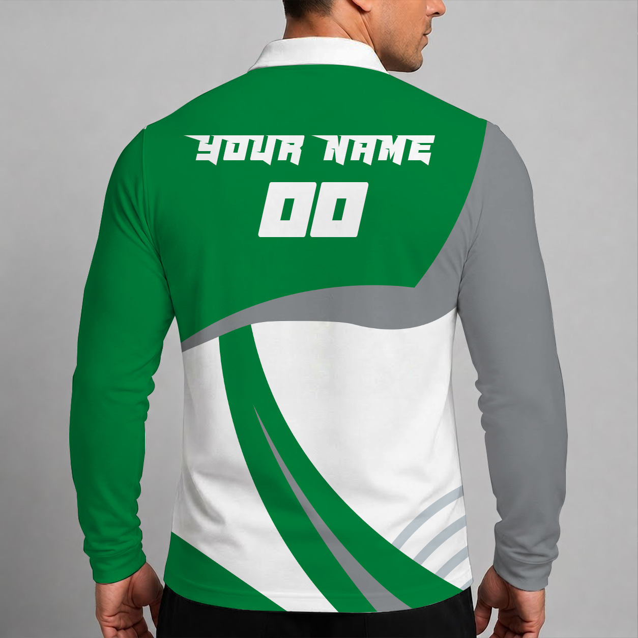 [SUPER SALE] NEW CUSTOMIZED NHL15 DLS DALLAS STARS MEN LONG SLEEVE POLO