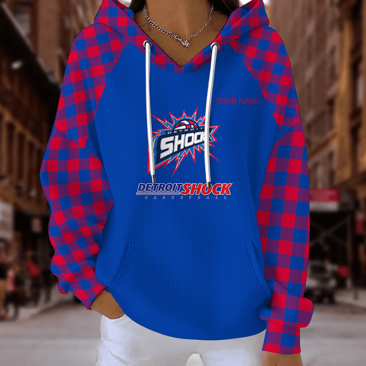 [FAN FAVORITE] NEW CUSTOMIZED WNBA15 DTS DETROIT SHOCK RIBBED HOODIE & SWEATSHIRT