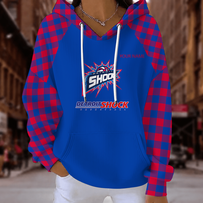 [FAN FAVORITE] NEW CUSTOMIZED WNBA15 DTS DETROIT SHOCK RIBBED HOODIE & SWEATSHIRT