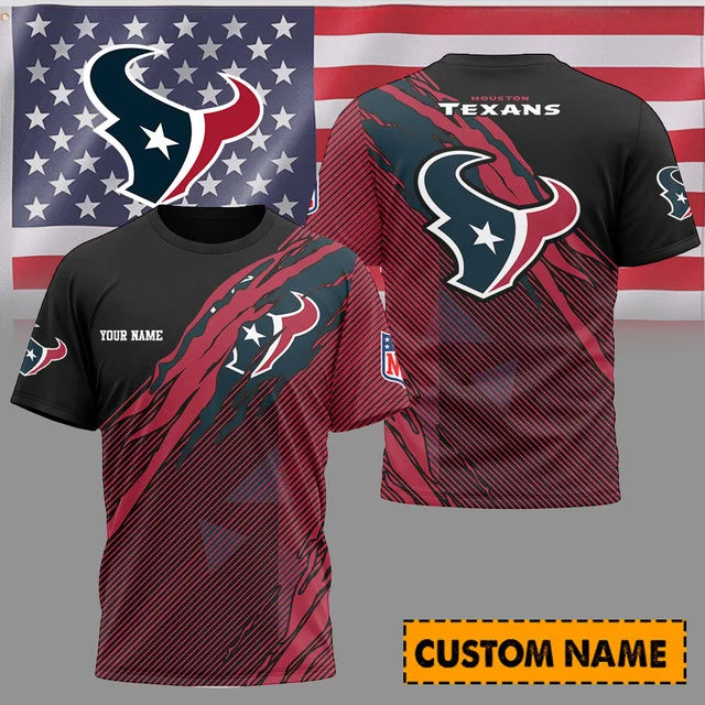 LIMITED EDITION - NEW CUSTOMIZED NFL15 HTT HOUSTON TEXANS T-SHIRT, POLO SHIRT, ZIP POLO SHIRT, SWEATSHIRT, HOODIE & ZIP HOODIE