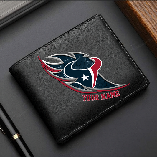 LIMITED EDITION - NEW CUSTOMIZED NFL15 HTT HOUSTON TEXANS LEATHER WALLET