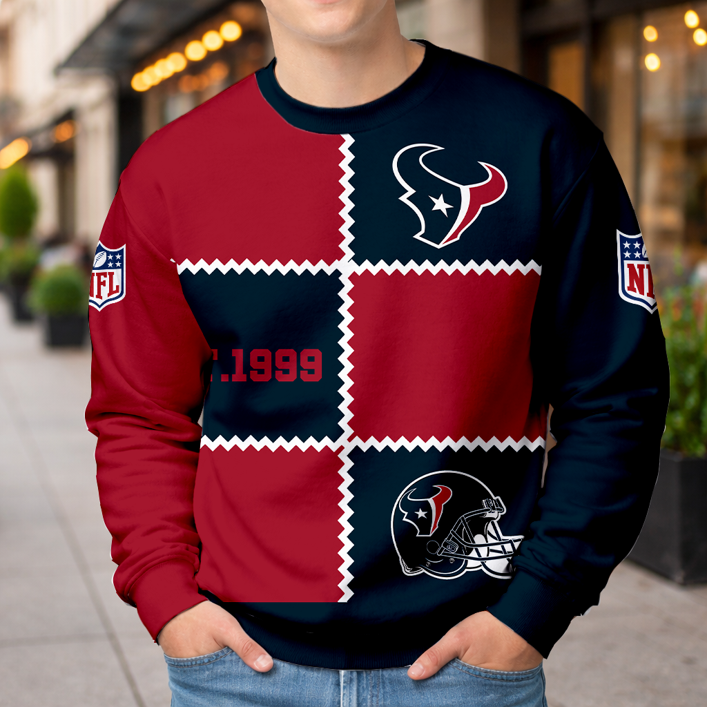 LIMITED EDITION - NEW CUSTOMIZED NFL15 HTT HOUSTON TEXANS UNISEX T-SHIRT, POLO, HOODIE & JACKETS