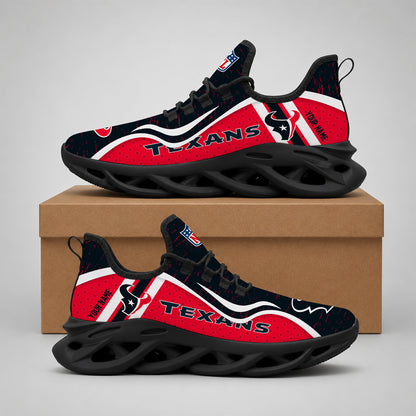 SPECIAL EDITION - NEW CUSTOMIZED NFL15 HTT HOUSTON TEXANS MAX SOUL SHOES