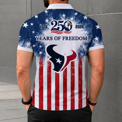 LIMITED EDITION - NEW CUSTOMIZED NFL15 HTT HOUSTON TEXANS POLO SHIRT, ZIP POLO SHIRT & T-SHIRTS