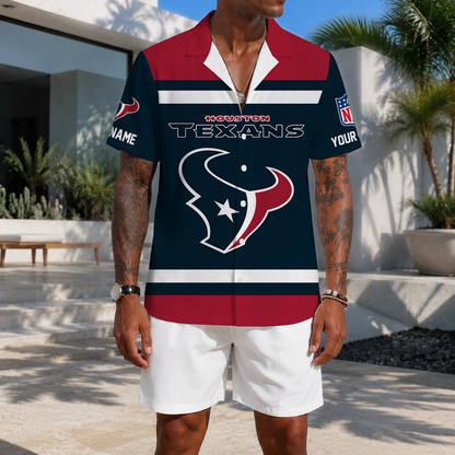 EXCLUSIVE EDITION - NEW CUSTOMIZED NFL15 HTT HOUSTON TEXANS UNISEX HAWAIIAN SHIRT