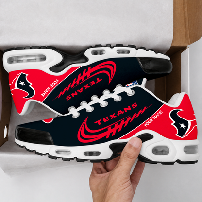 LIMITED EDITION - NEW CUSTOMIZED NFL15 HTT HOUSTON TEXANS AIR MAX PLUS SNEAKERS