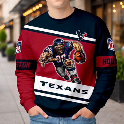 LIMITED EDITION - NEW CUSTOMIZED NFL15 HTT HOUSTON TEXANS UNISEX T-SHIRT, POLO, HOODIE & JACKETS