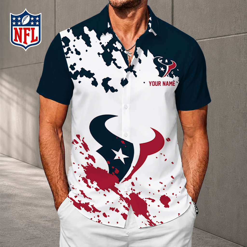 LIMITED EDITION - NEW CUSTOMIZED NFL15 HTT HOUSTON TEXANS UNISEX HAWAIIAN SHIRT