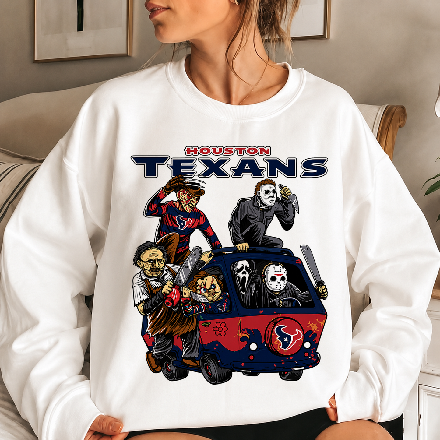 [SPECIAL OFFER] NEW CUSTOMIZED NFL15 HTT HOUSTON TEXANS UNISEX SWEATSHIRT