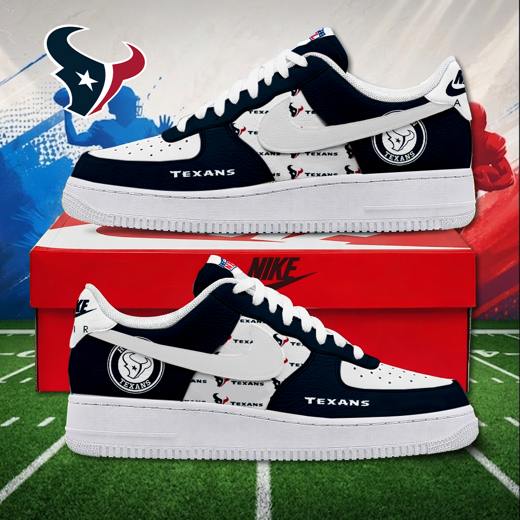 MEGA SALE - NEW CUSTOMIZED NFL15 HTT HOUSTON TEXANS AF1 SNEAKERS