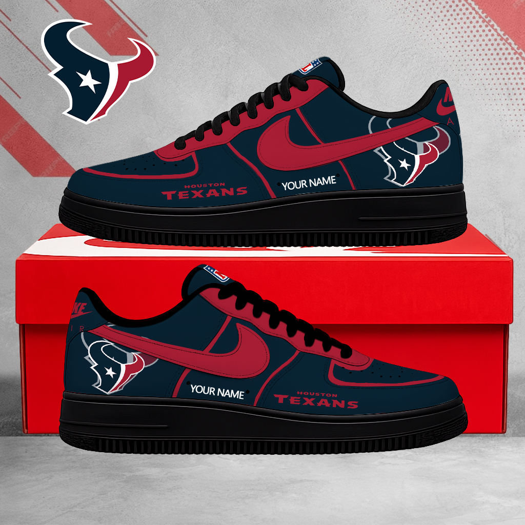 SPECIAL EDITION - NEW CUSTOMIZED NFL15 HTT HOUSTON TEXANS AF1 SHOES