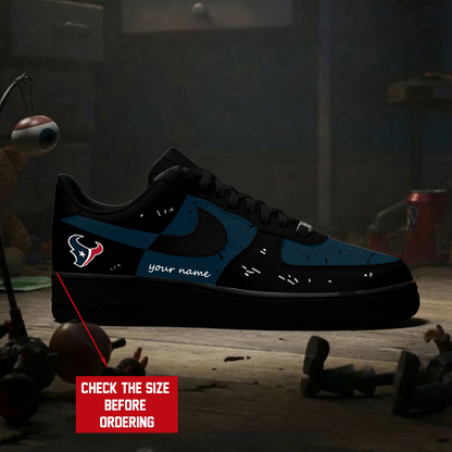 [SPECIAL OFFER] NEW CUSTOMIZED NFL15 HTT HOUSTON TEXANS AF1 SNEAKERS
