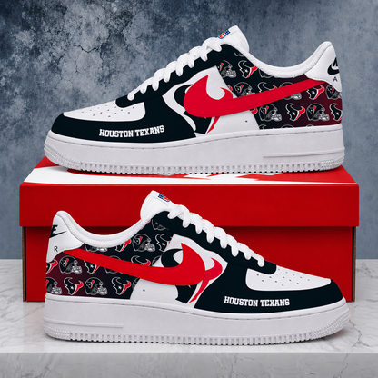 VIRAL EDITION - NEW CUSTOMIZED NFL15 HTT HOUSTON TEXANS AF1 SHOES
