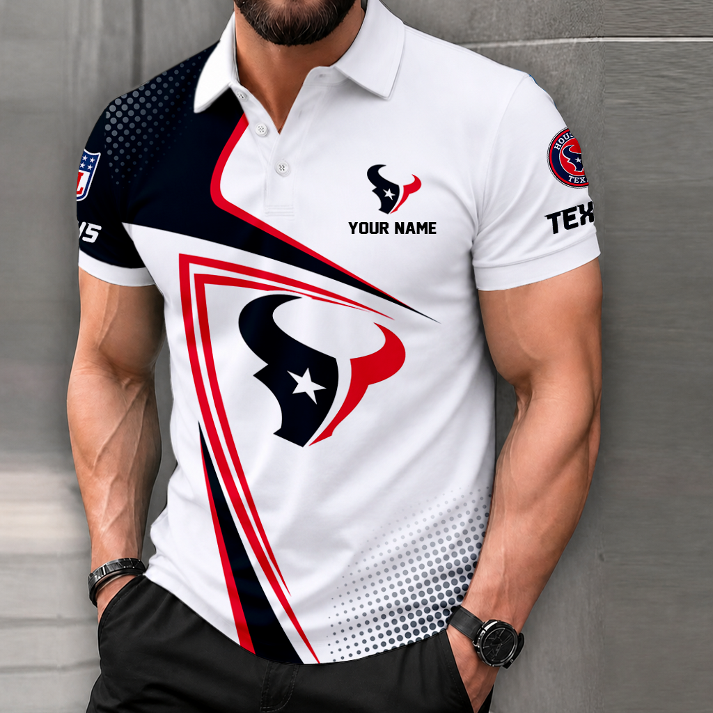 LIMITED EDITION - NEW CUSTOMIZED NFL15 HTT HOUSTON TEXANS T-SHIRT, POLO SHIRT, ZIP POLO SHIRT, SWEATSHIRT, HOODIE & ZIP HOODIE