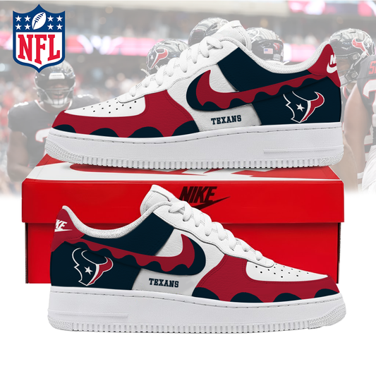 FINAL CLEARANCE - NEW CUSTOMIZED NFL15 HTT HOUSTON TEXANS AF1 SNEAKERS