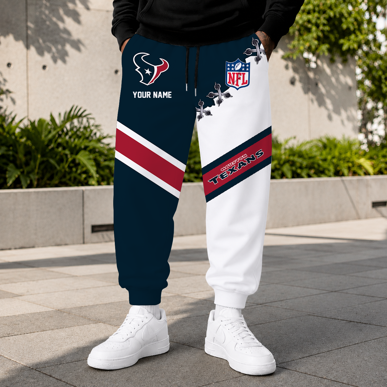 EXCLUSIVE EDITION - NEW CUSTOMIZED NFL15 HTT HOUSTON TEXANS SWEATPANTS