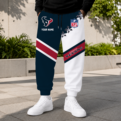EXCLUSIVE EDITION - NEW CUSTOMIZED NFL15 HTT HOUSTON TEXANS SWEATPANTS
