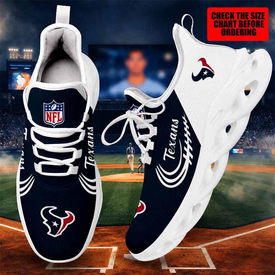 [SPECIAL OFFER] NEW CUSTOMIZED NFL15 HTT HOUSTON TEXANS MAX SOUL SHOES
