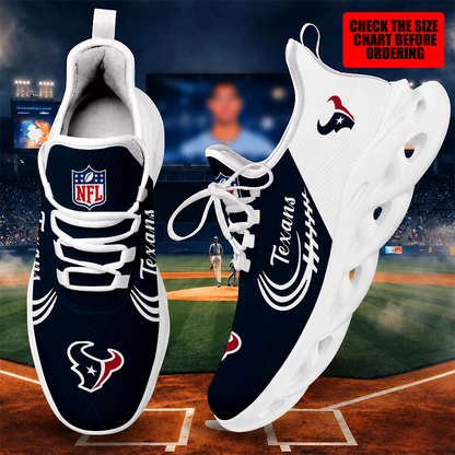 [SPECIAL OFFER] NEW CUSTOMIZED NFL15 HTT HOUSTON TEXANS MAX SOUL SHOES