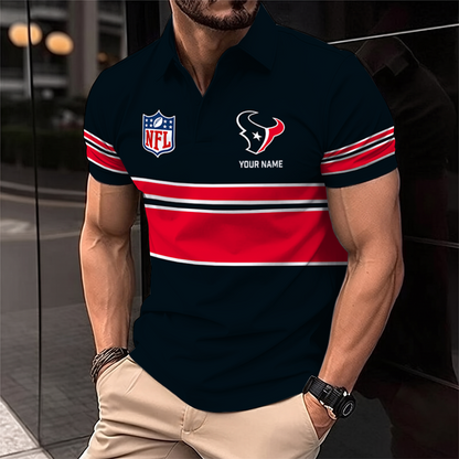 [SPECIAL OFFER] NEW CUSTOMIZED NFL15 HTT HOUSTON TEXANS POLO SHIRT