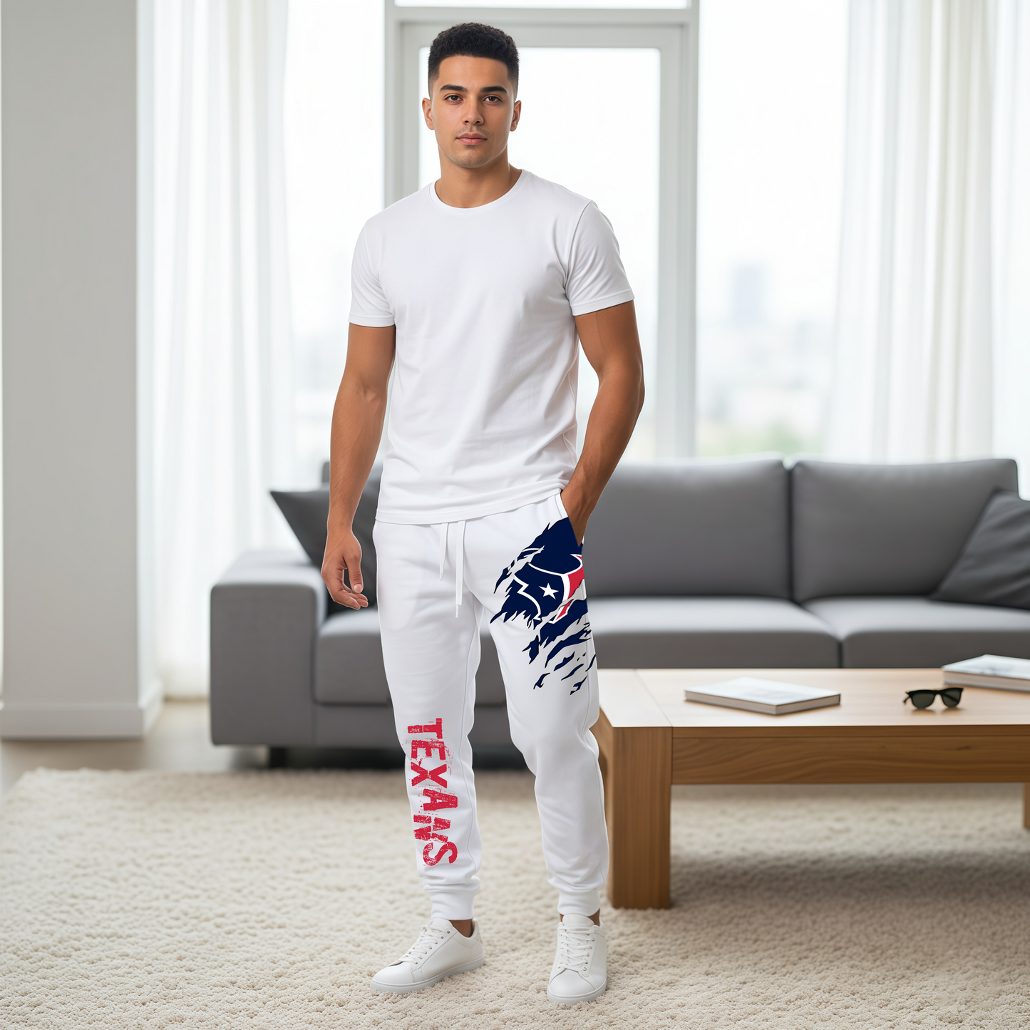 LIMITED EDITION - NEW PERSONALIZED NFL15 HTT HOUSTON TEXANS JOGGERS