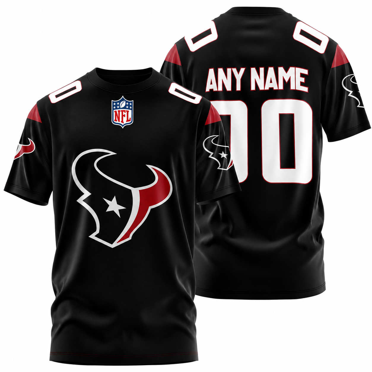 LIMITED EDITION - NEW CUSTOMIZED NFL15 HTT HOUSTON TEXANS T-SHIRT, POLO SHIRT, ZIP POLO SHIRT, SWEATSHIRT, HOODIE & ZIP HOODIE
