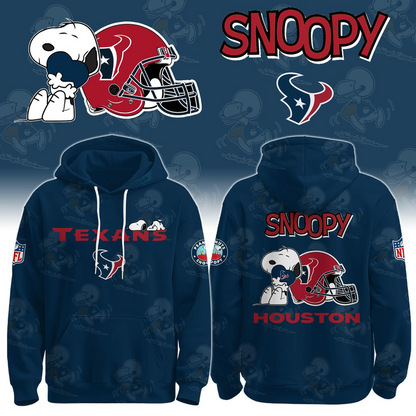 LIMITED EDITION - NEW CUSTOMIZED NFL15 HTT HOUSTON TEXANS & SNOOPY UNISEX T-SHIRT, POLO, HOODIE & JACKETS
