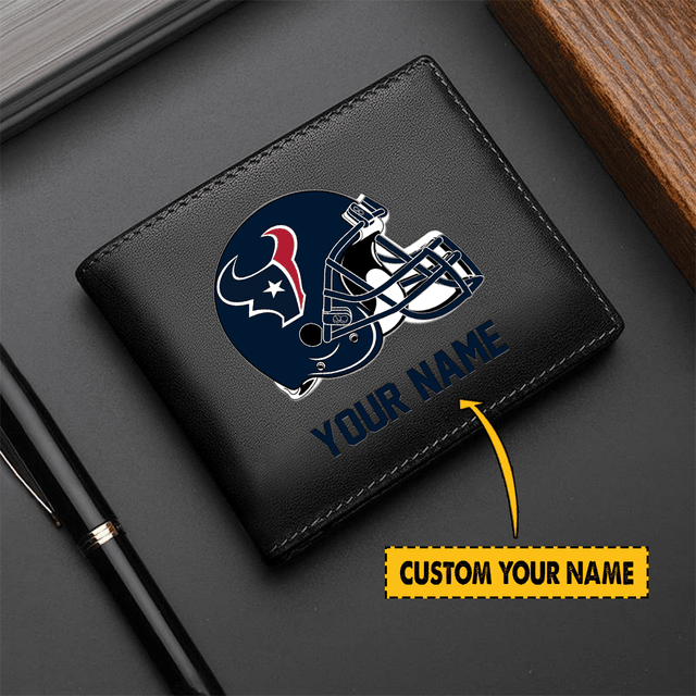 LIMITED EDITION - NEW CUSTOMIZED NFL15 HT TEXANS LEATHER WALLET
