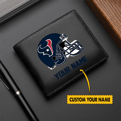 LIMITED EDITION - NEW CUSTOMIZED NFL15 HT TEXANS LEATHER WALLET