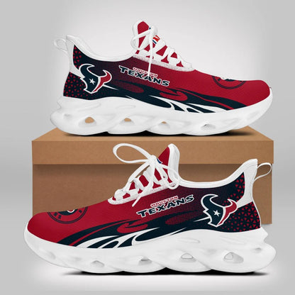 LIMITED EDITION - NEW CUSTOMIZED NFL15 HTT HOUSTON TEXANS UNISEX MAX SOUL SHOES