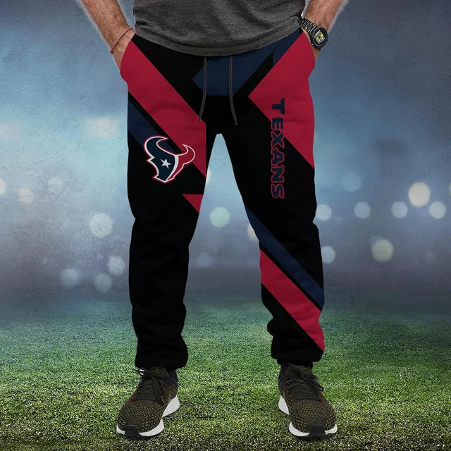 LIMITED EDITION - NEW CUSTOMIZED NFL15 HTT HOUSTON TEXANS SWEATPANTS