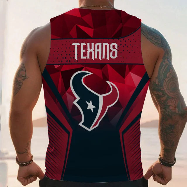 LIMITED EDITION - NEW CUSTOMIZED NFL15 HT TEXANS UNISEX TANK TOP