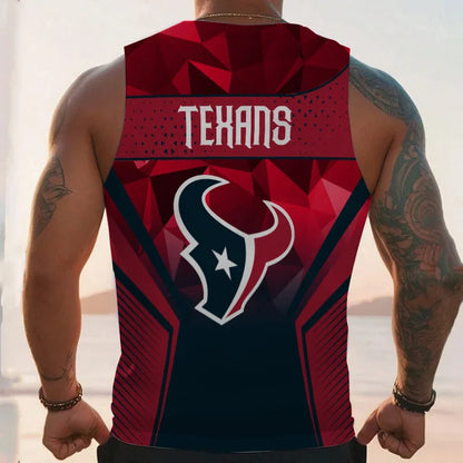 LIMITED EDITION - NEW CUSTOMIZED NFL15 HT TEXANS UNISEX TANK TOP