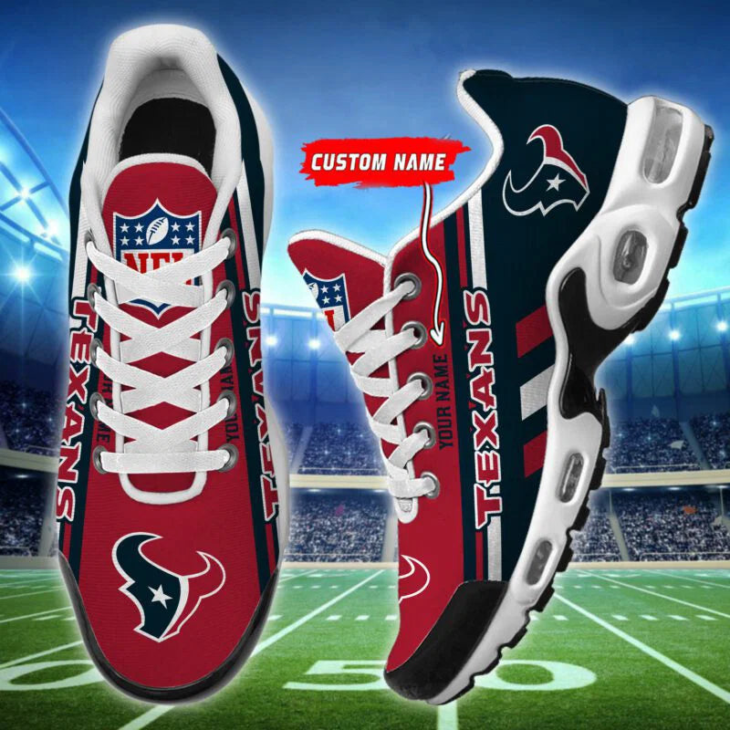 LIMITED EDITION - NEW CUSTOMIZED NFL15 HTT HOUSTON TEXANS AIR MAX PLUS SNEAKERS