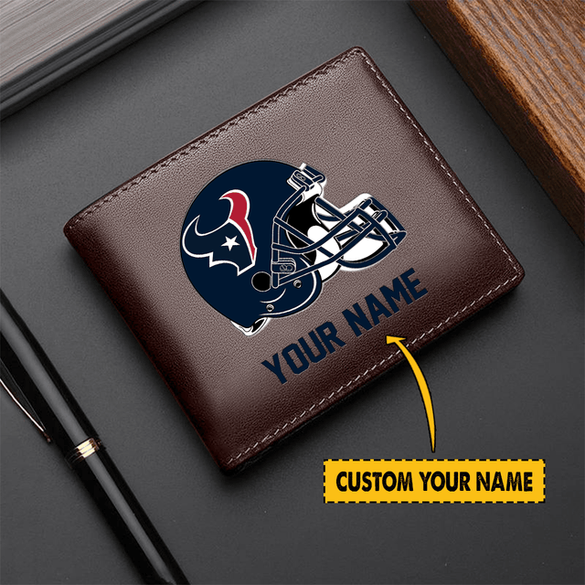 LIMITED EDITION - NEW CUSTOMIZED NFL15 HT TEXANS LEATHER WALLET
