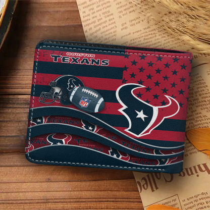 [SPECIAL OFFER] NEW CUSTOMIZED NFL15 HTT HOUSTON TEXANS LEATHER WALLET