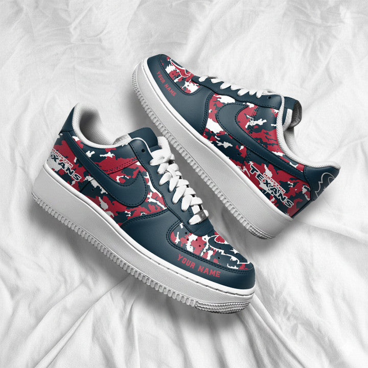 [SPECIAL OFFER] NEW CUSTOMIZED NFL15 HTT HOUSTON TEXANS AF1 SNEAKERS
