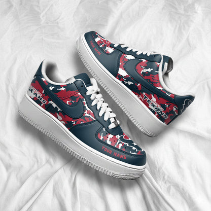 [SPECIAL OFFER] NEW CUSTOMIZED NFL15 HTT HOUSTON TEXANS AF1 SNEAKERS