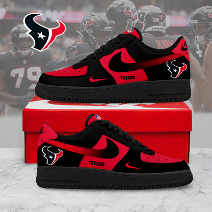 ELITE EDITION - NEW CUSTOMIZED NFL15 HTT HOUSTON TEXANS AF1 SNEAKERS