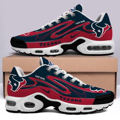 LIMITED EDITION - NEW CUSTOMIZED NFL15 HTT HOUSTON TEXANS AIR MAX PLUS SNEAKERS