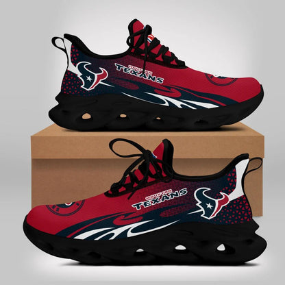 LIMITED EDITION - NEW CUSTOMIZED NFL15 HTT HOUSTON TEXANS UNISEX MAX SOUL SHOES