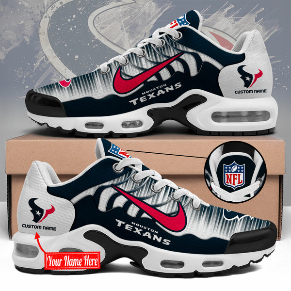LIMITED EDITION - NEW CUSTOMIZED NFL15 HTT HOUSTON TEXANS UNISEX AIR MAX PLUS SNEAKERS