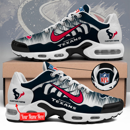 LIMITED EDITION - NEW CUSTOMIZED NFL15 HTT HOUSTON TEXANS UNISEX AIR MAX PLUS SNEAKERS