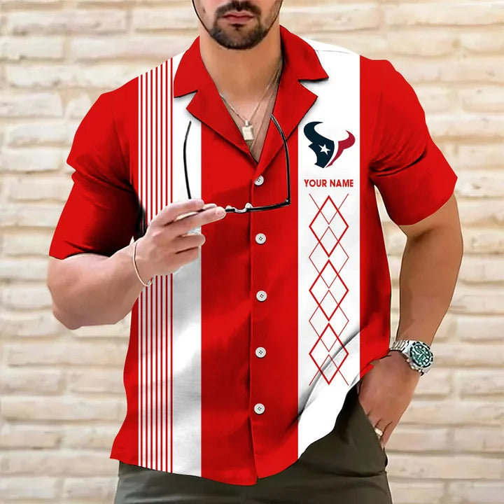 LIMITED EDITION - NEW CUSTOMIZED NFL15 HTT HOUSTON TEXANS HAWAIIAN SHIRT
