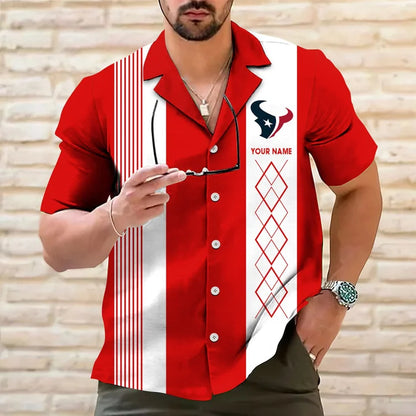 LIMITED EDITION - NEW CUSTOMIZED NFL15 HTT HOUSTON TEXANS HAWAIIAN SHIRT